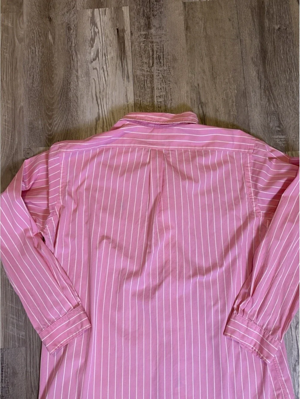 Polo Ralph Lauren Men XL Classic Fit Striped Button Down Shirt Pink White Cotton